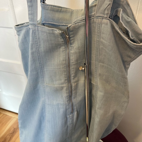 Denim strap dress mini - Picture 2 of 6